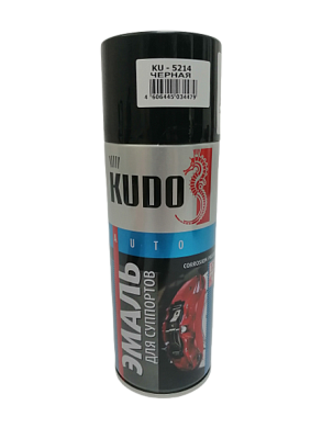 Краска аэрозоль для суппортов KUDO черная (520мл)