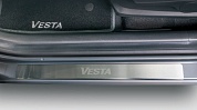 Комплект накладок на пороги с именем модели LADA VESTA